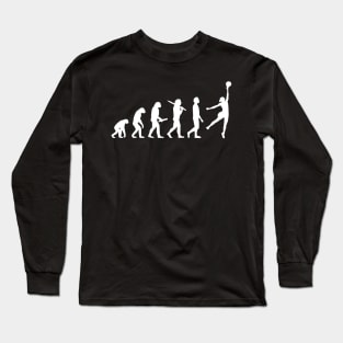 Funny Volleyball Evolution Gift For Volleyball Players Long Sleeve T-Shirt